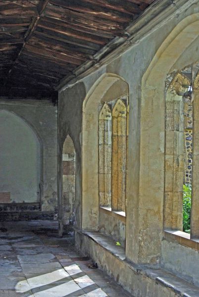 Photograph of the Cloisters at the Great Hospital. Photographer: C. Bonfield