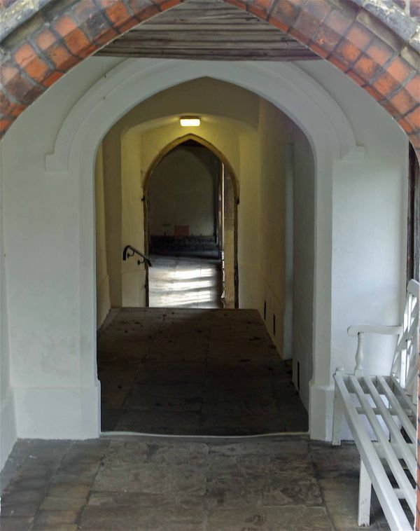 Photograph of a corridor inside the Great Hospital