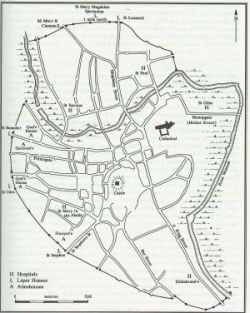 Hospitals of Norwich map thumbnail