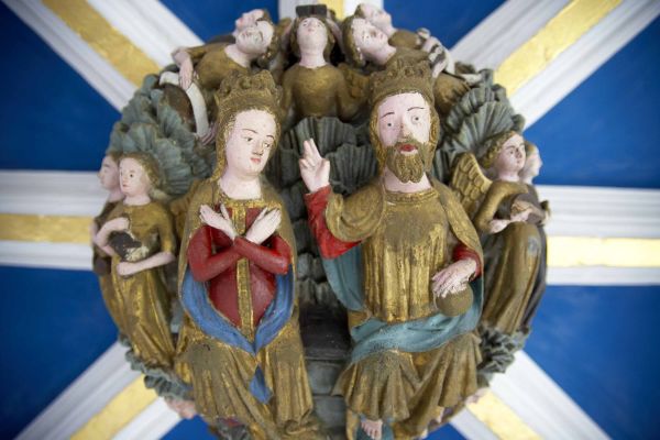 Roof Boss: The Coronation of the Virgin